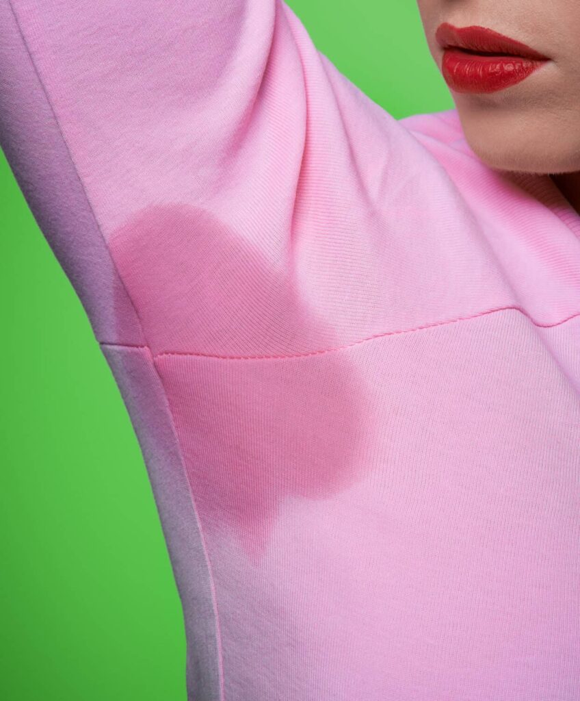 Underarm sweat patches