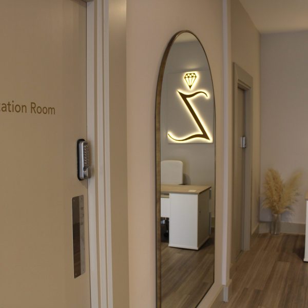 Entrance to the consultation room at MediZen clinic in Sutton Coldfield.